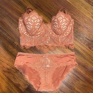 VS Long Line Bra and Matching Panty